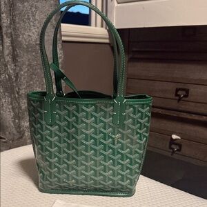 Green Mini Goyard Purse